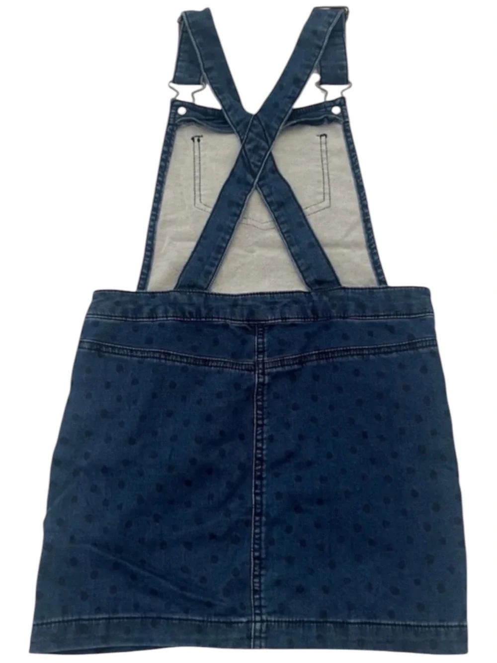 Cat & Jack Denim Overall Skirt Girls Size Medium 7 Blue Jumper Dress Adjustable
